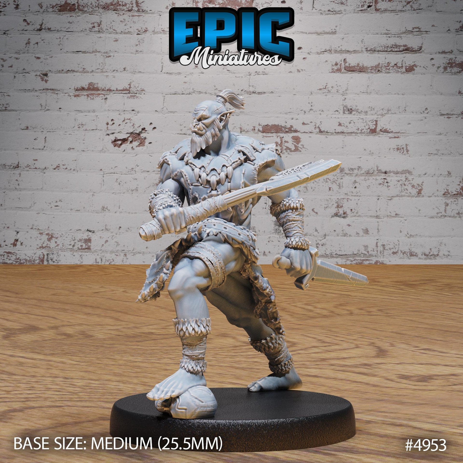 Orc Warrior - Epic Miniatures | 28mm and 32mm | Wargaming | DnD | Tabletop Roleplaying