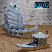 Eastern Boats - Epic Miniatures | 28mm and 32mm | Wargaming | DnD | Tabletop Roleplaying