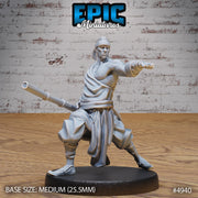 Martial Arts Monk - Epic Miniatures | 28mm and 32mm | Wargaming | DnD | Tabletop Roleplaying