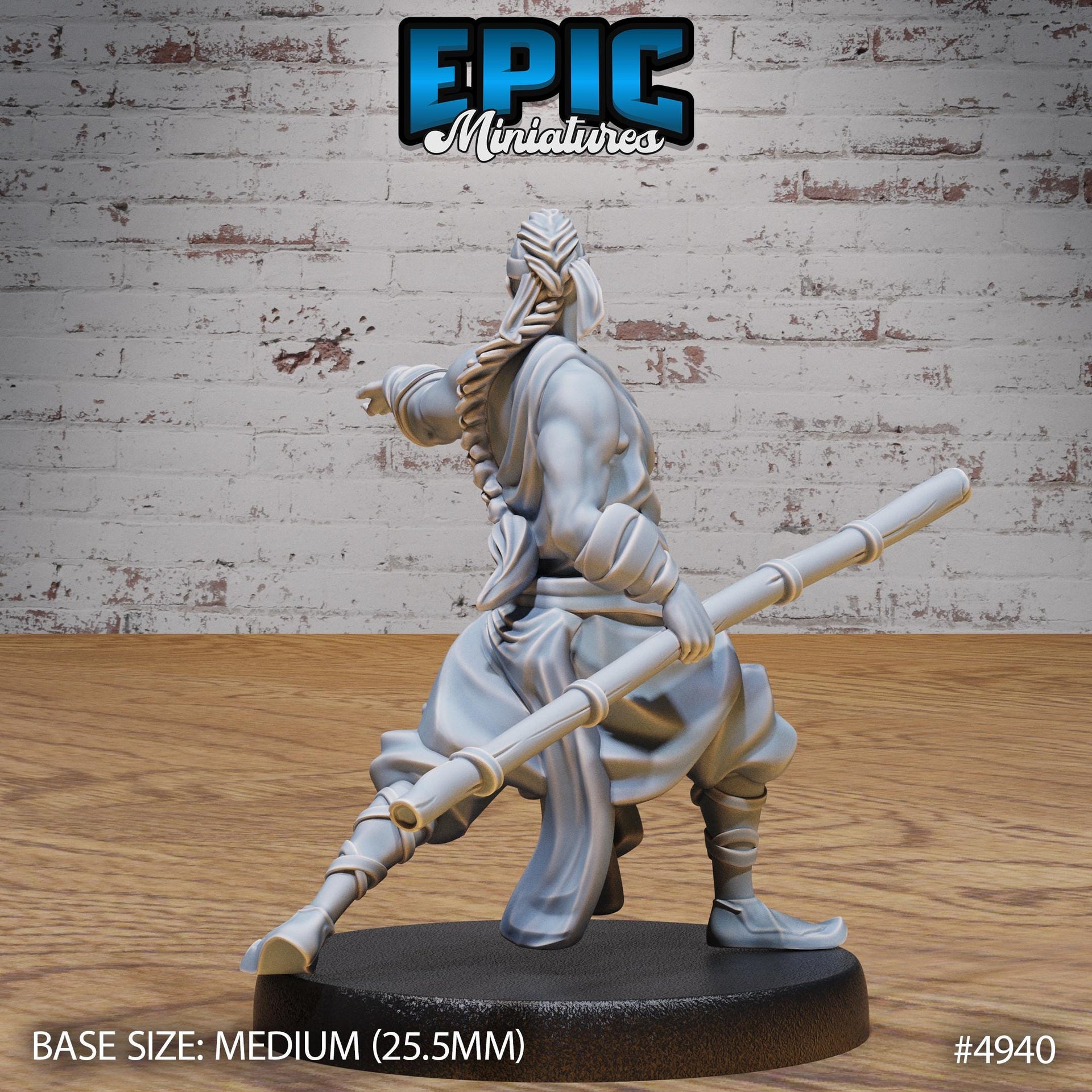 Martial Arts Monk - Epic Miniatures | 28mm and 32mm | Wargaming | DnD | Tabletop Roleplaying