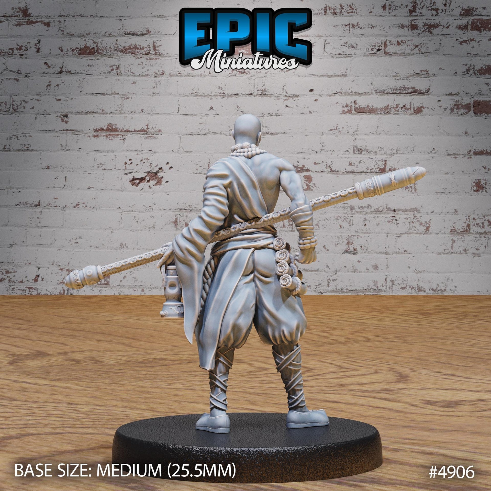Shaolin Monk - Epic Miniatures | 28mm and 32mm | Wargaming | DnD | Tabletop Roleplaying