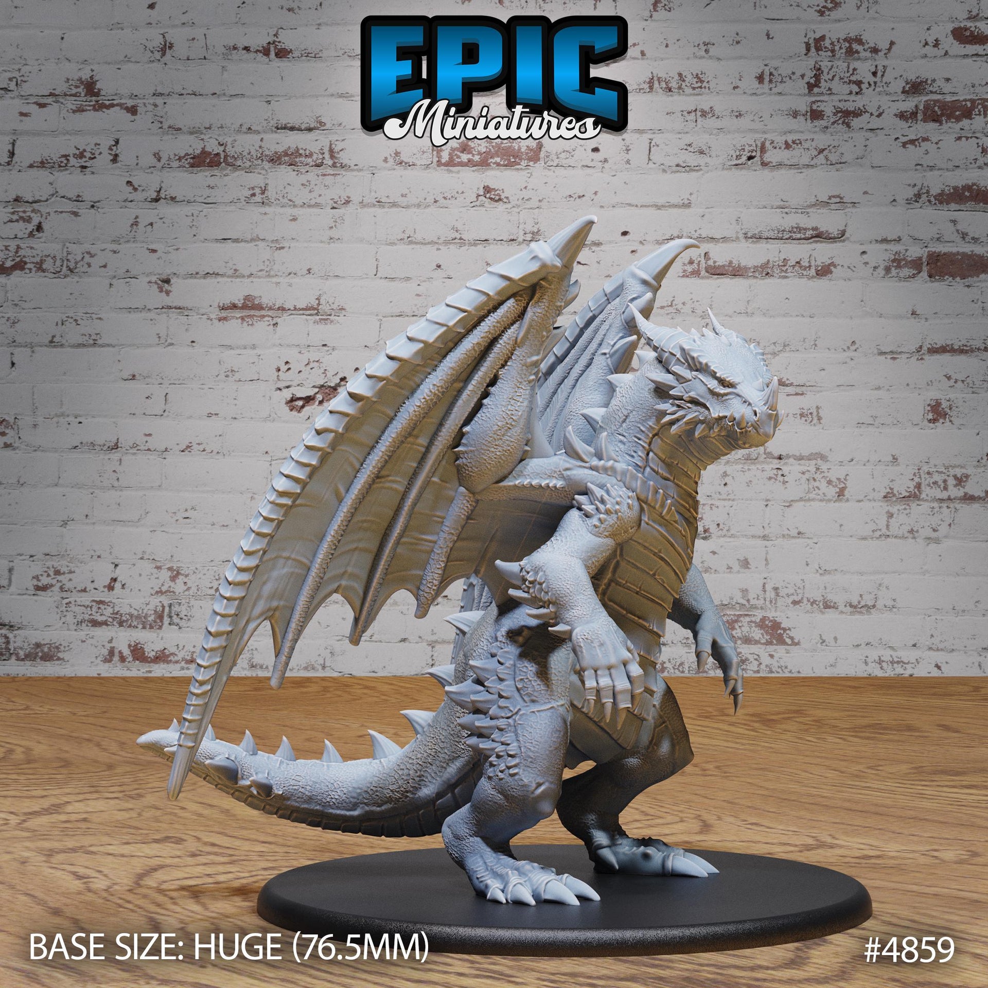 Bipedal Dragon - Epic Miniatures | 28mm and 32mm | Wargaming | DnD | Tabletop Roleplaying