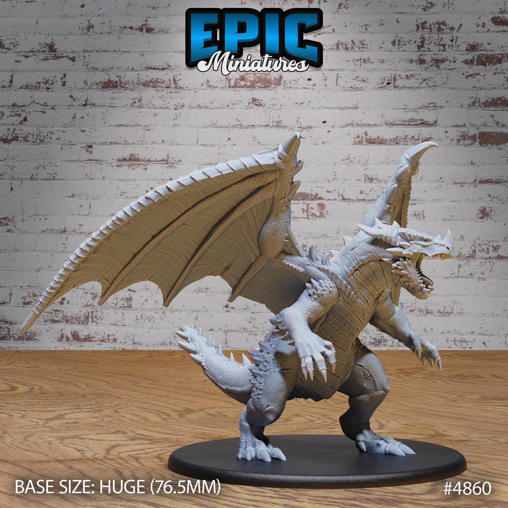 Bipedal Dragon - Epic Miniatures | 28mm and 32mm | Wargaming | DnD | Tabletop Roleplaying