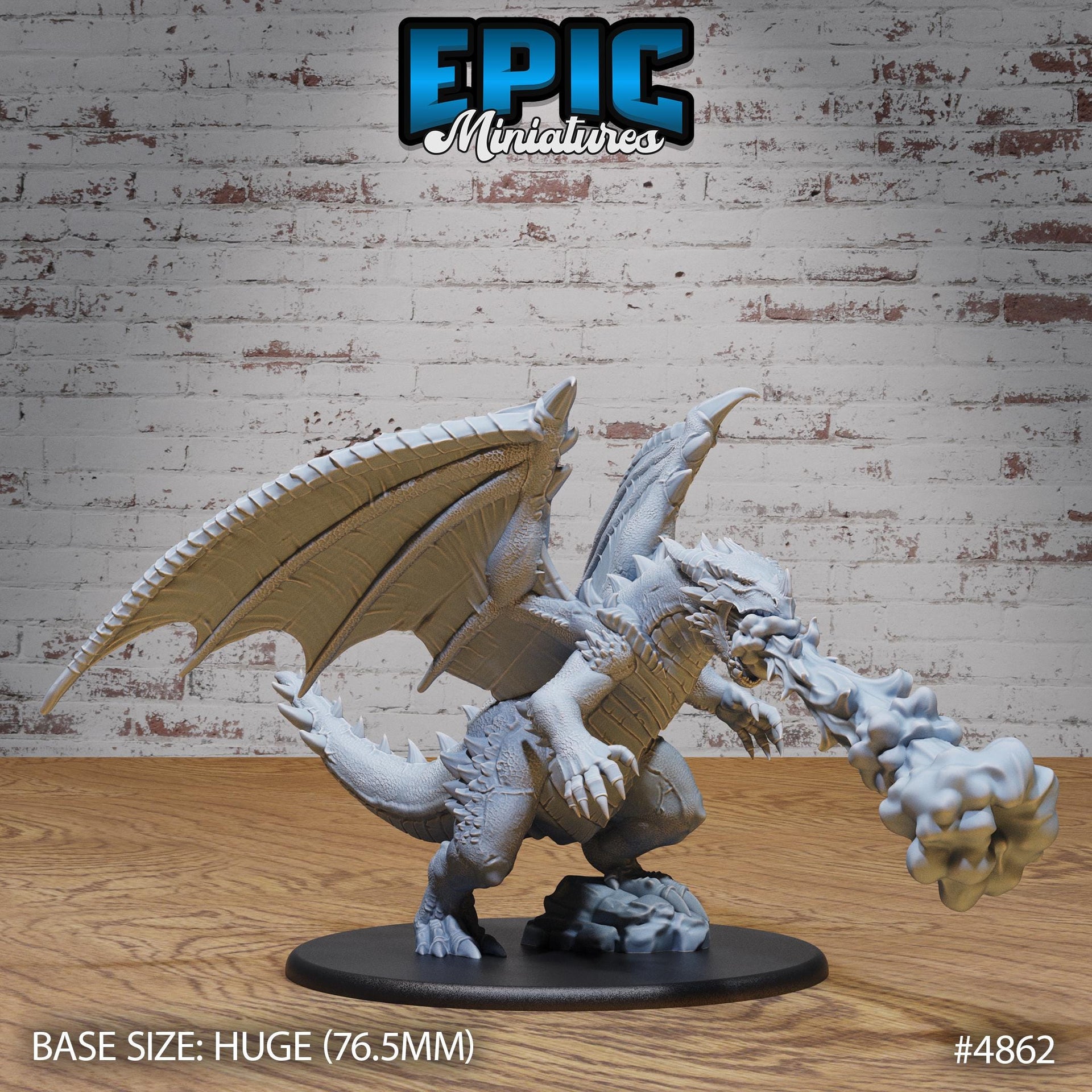 Bipedal Dragon - Epic Miniatures | 28mm and 32mm | Wargaming | DnD | Tabletop Roleplaying