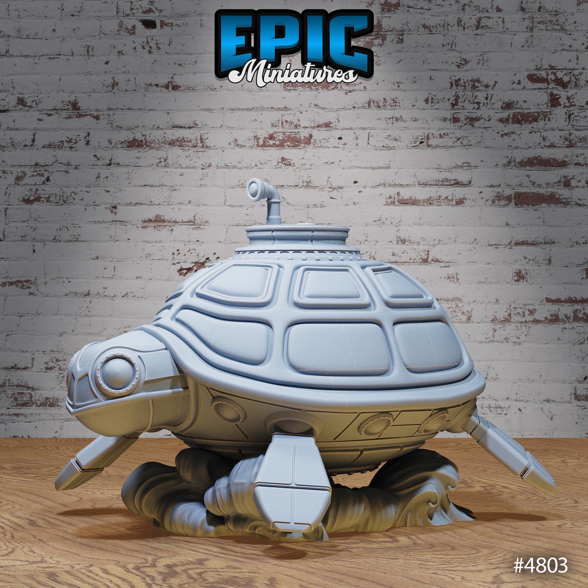 Submarine Turtle Ship - Epic Miniatures | 28mm and 32mm | Wargaming | DnD | Tabletop Roleplaying