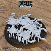 Crab Swarm - Epic Miniatures | 28mm and 32mm | Wargaming | DnD | Tabletop Roleplaying