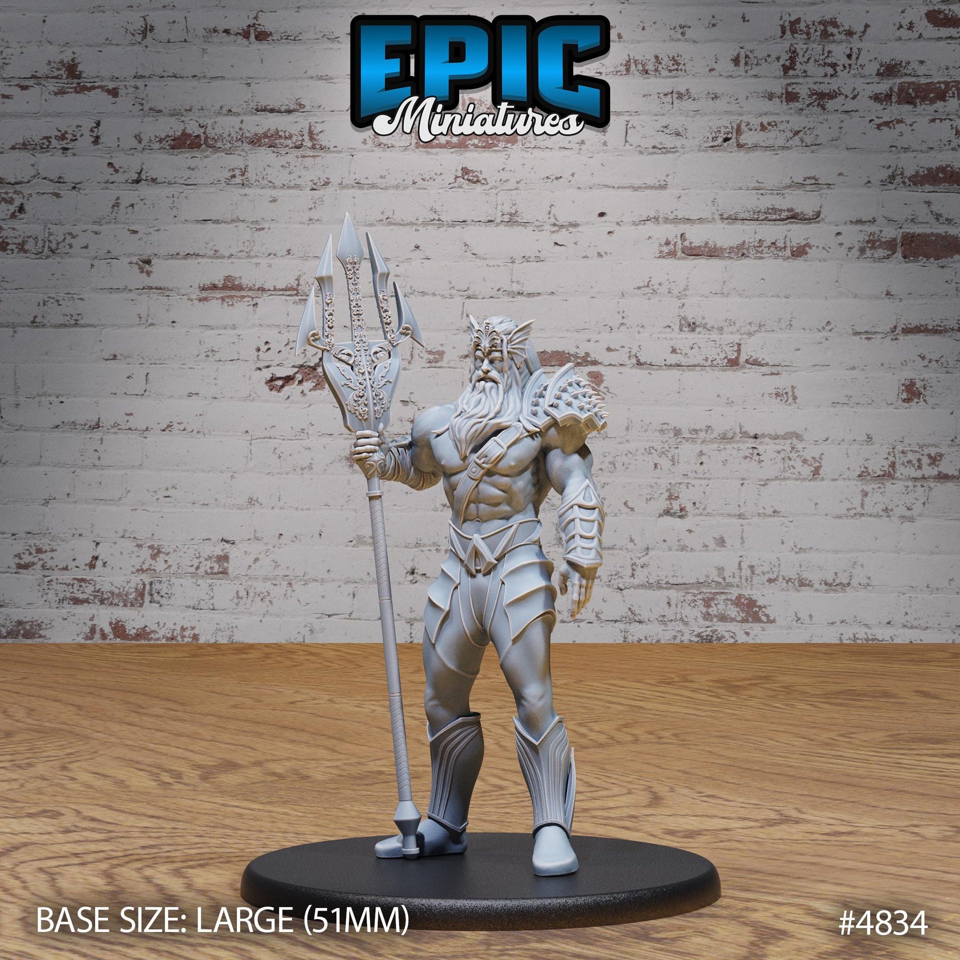 God Triton Avatar - Epic Miniatures | 28mm and 32mm | Wargaming | DnD | Tabletop Roleplaying