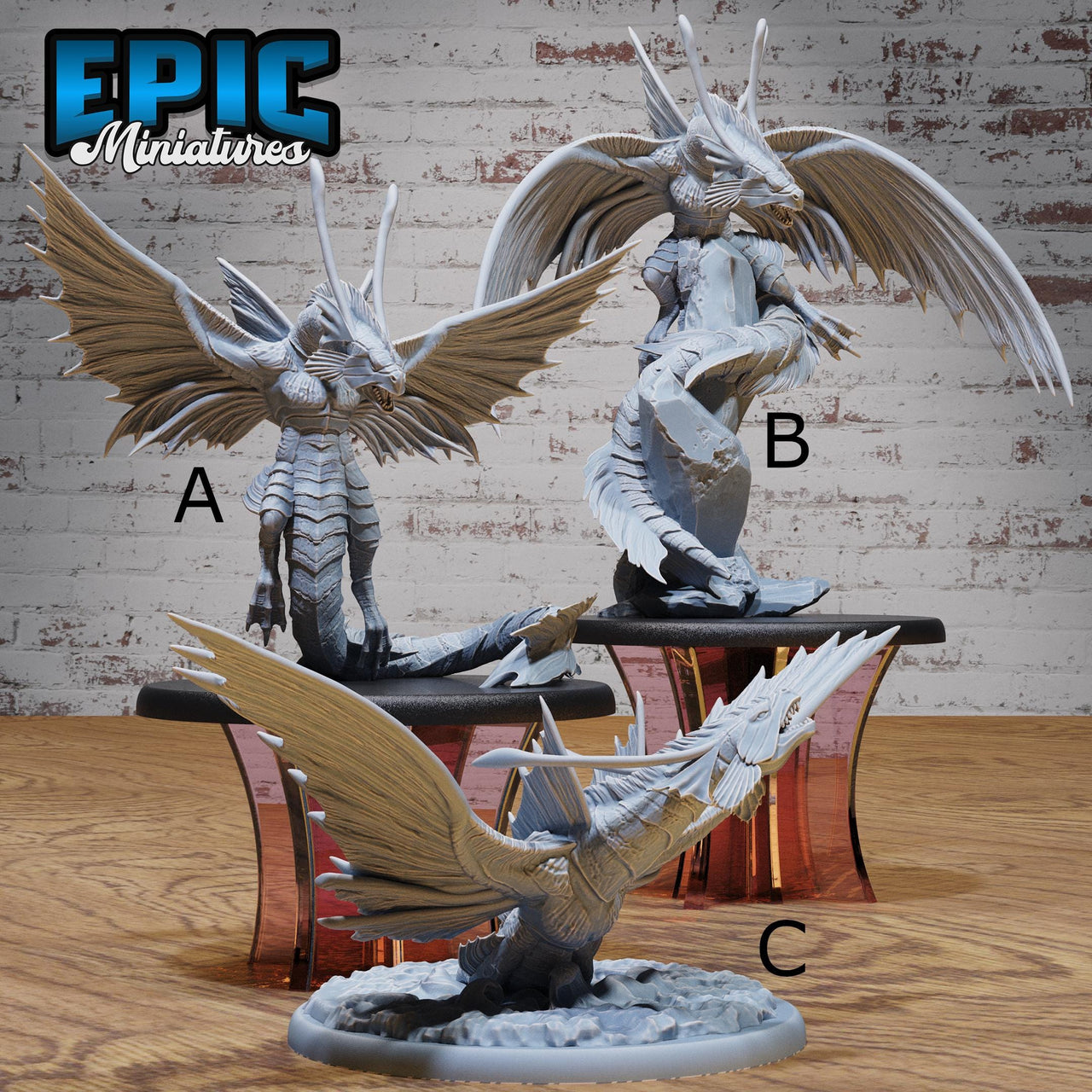 Ocean Wyvern - Epic Miniatures | 28mm and 32mm | Wargaming | DnD | Tabletop Roleplaying
