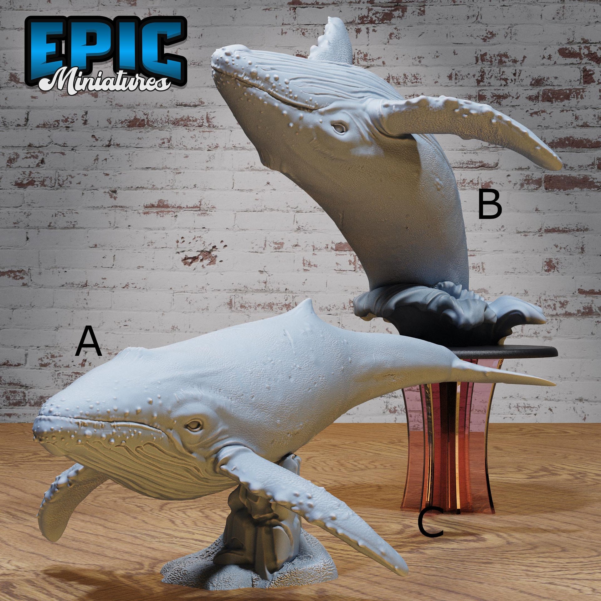 Humpback Whale - Epic Miniatures | 28mm and 32mm | Wargaming | DnD | Tabletop Roleplaying
