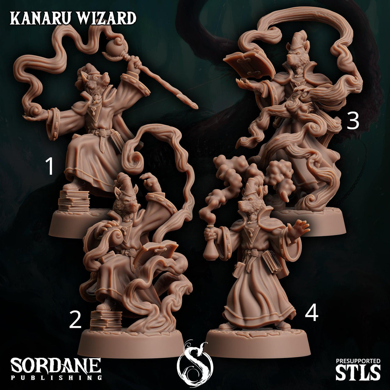 Kanaru Wizard - Sordane Publishing | 28mm and 32mm | Wargaming | DnD | Tabletop Roleplaying