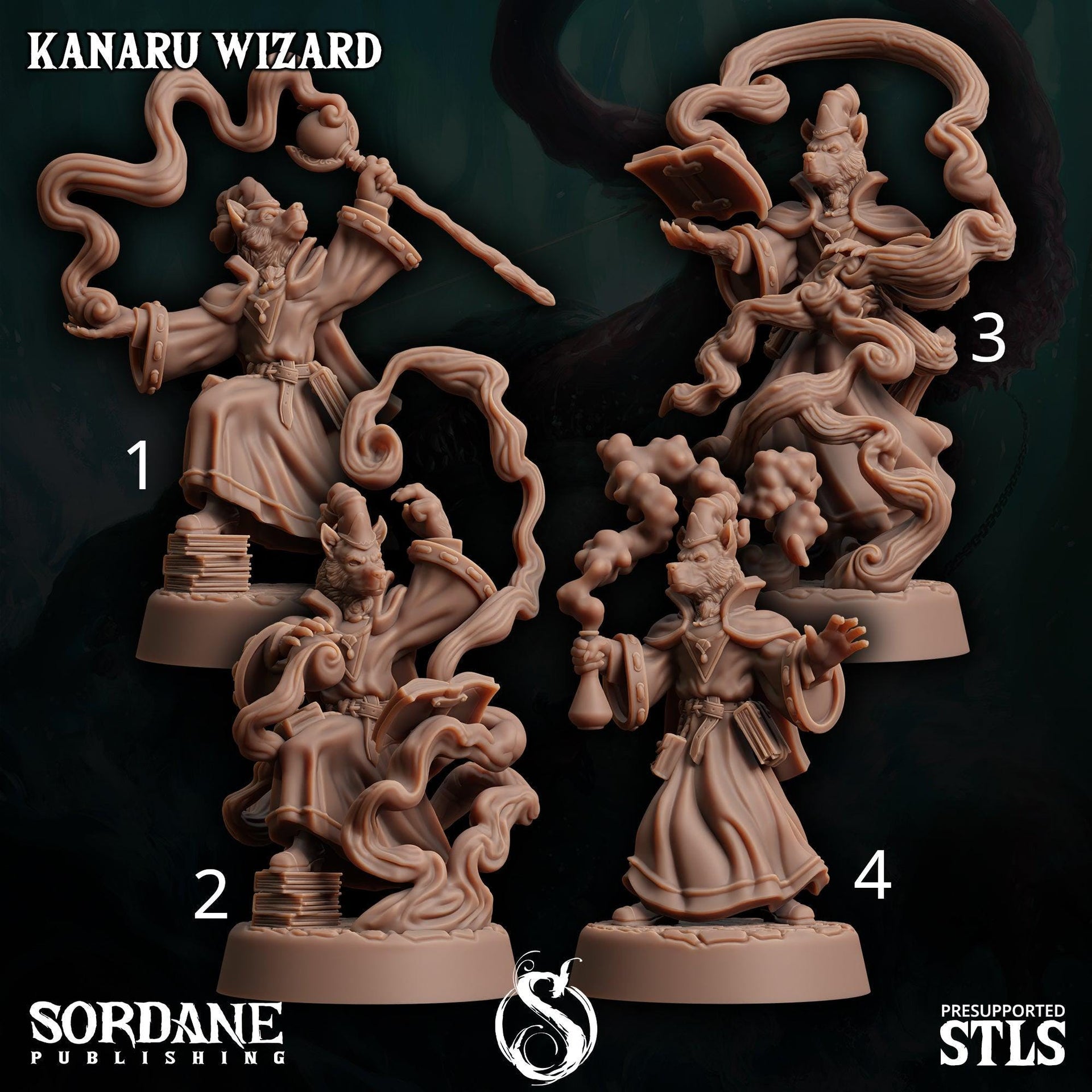 Kanaru Wizard - Sordane Publishing | 28mm and 32mm | Wargaming | DnD | Tabletop Roleplaying