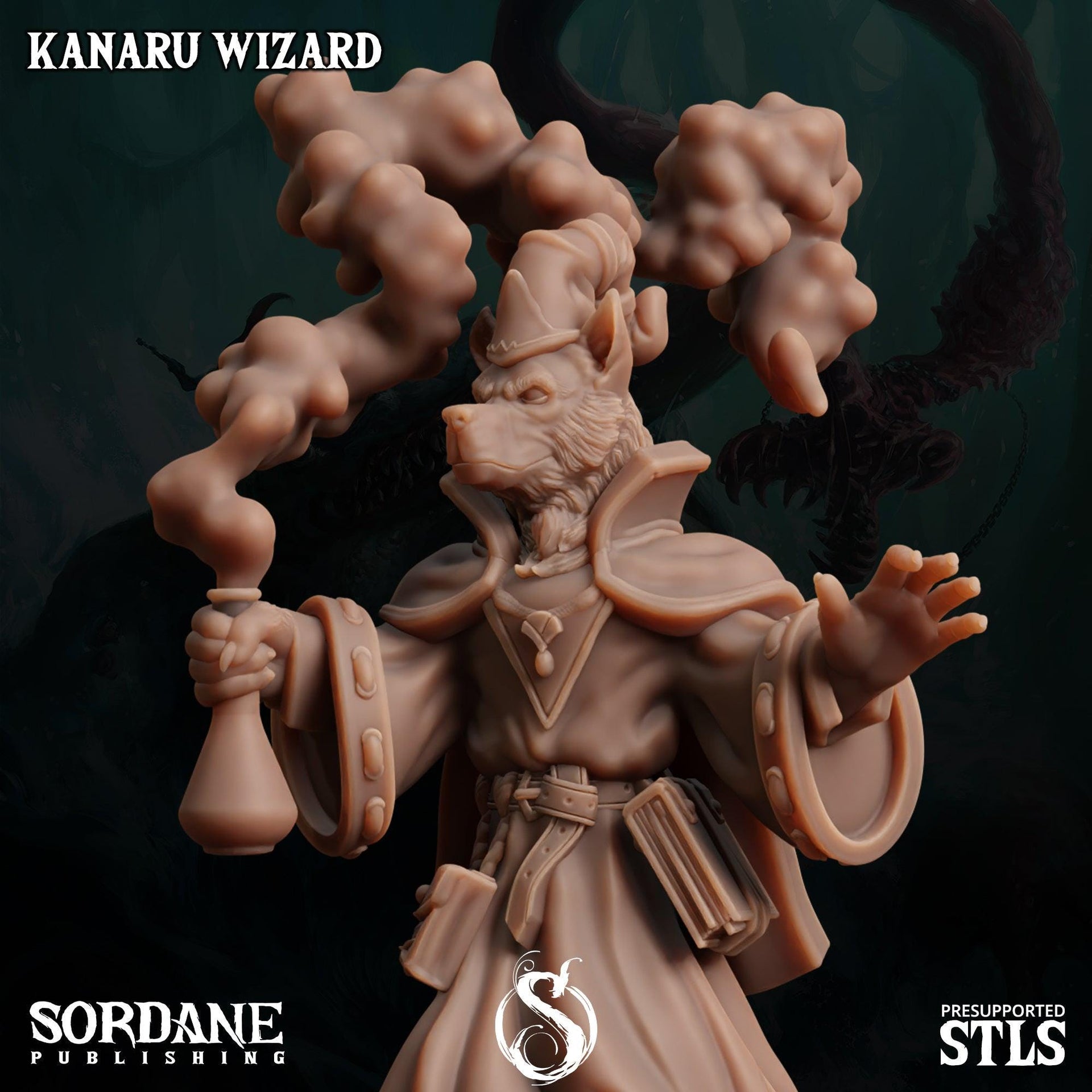 Kanaru Wizard - Sordane Publishing | 28mm and 32mm | Wargaming | DnD | Tabletop Roleplaying