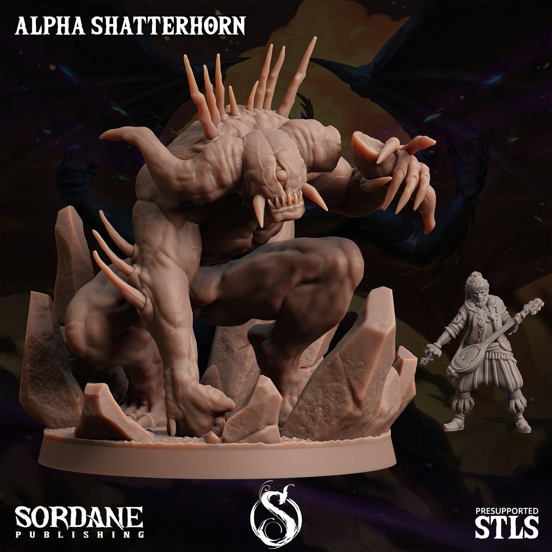 Alpha Shatterhorn, Void Demon - Sordane Publishing | 28mm and 32mm | Wargaming | DnD | Tabletop Roleplaying