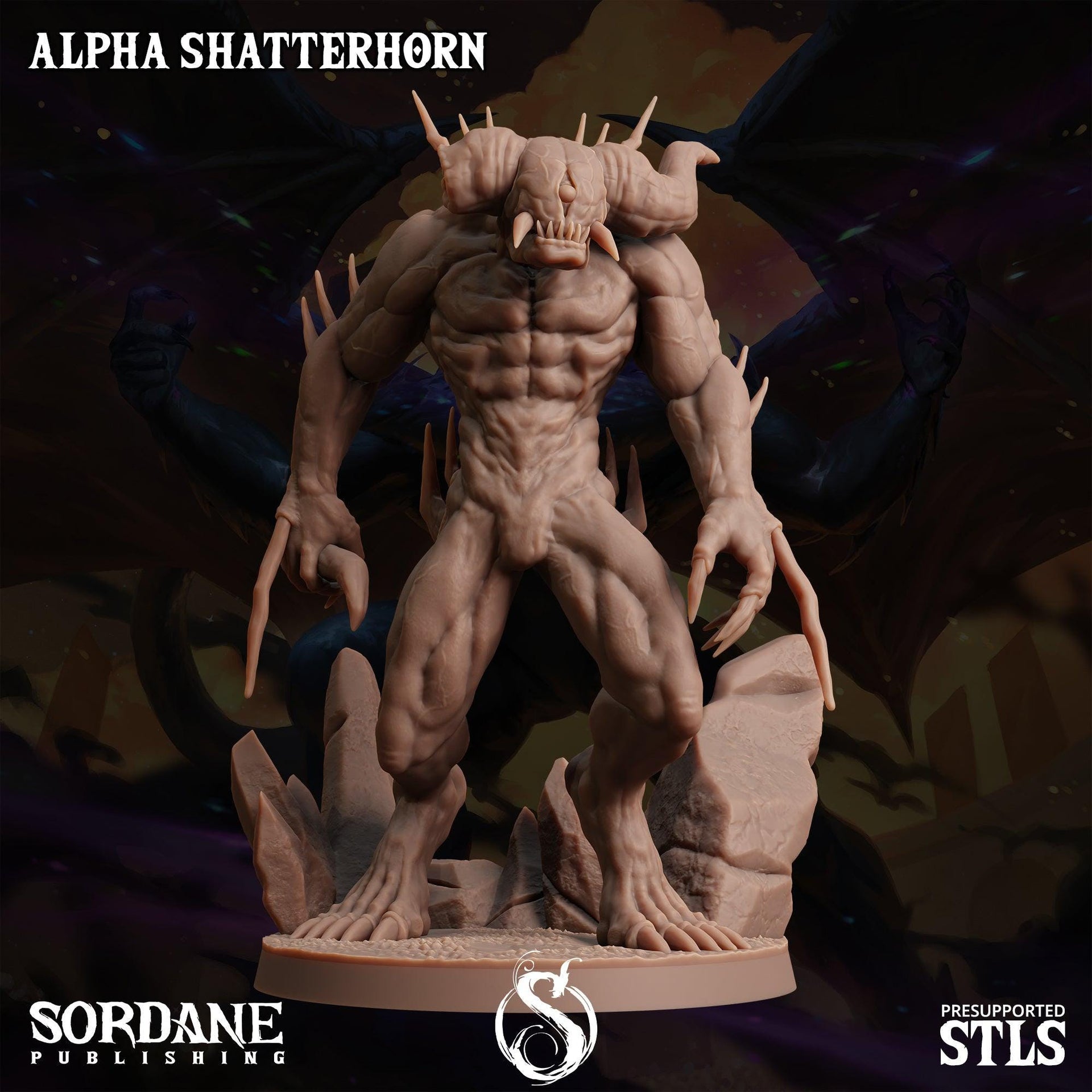Alpha Shatterhorn, Void Demon - Sordane Publishing | 28mm and 32mm | Wargaming | DnD | Tabletop Roleplaying