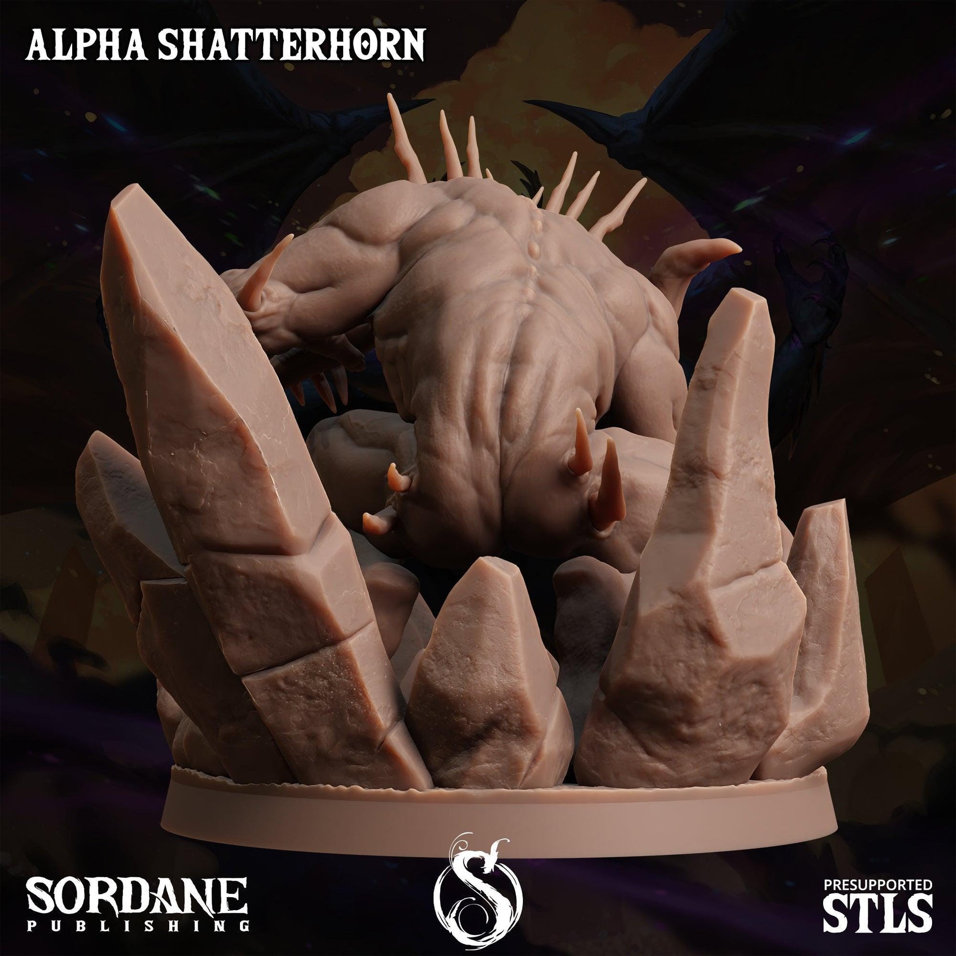 Alpha Shatterhorn, Void Demon - Sordane Publishing | 28mm and 32mm | Wargaming | DnD | Tabletop Roleplaying
