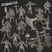 Orc Prowler Rider, Mounted Dragon - Goonmaster | 28mm and 32mm | Wargaming | DnD | Tabletop Roleplaying