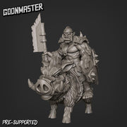 Orc Boar Rider- Goonmaster | 28mm and 32mm | Wargaming | DnD | Tabletop Roleplaying