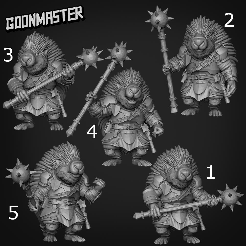 Porcupine Spine Smasher - Goonmaster | 28mm and 32mm | Wargaming | DnD | Tabletop Roleplaying