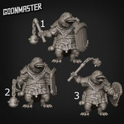 Platypus Flail and Shield Mercenary - Goonmaster | 28mm and 32mm | Wargaming | DnD | Tabletop Roleplaying