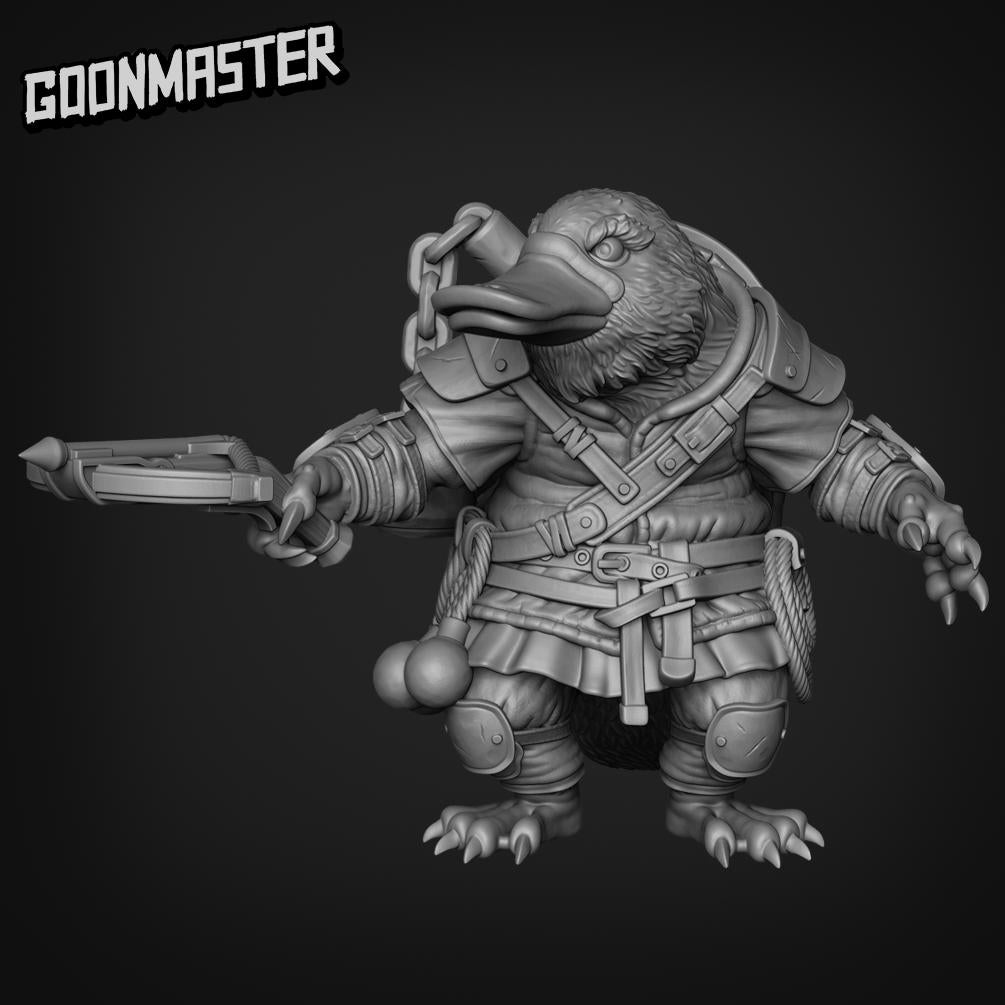 Platypus Crossbow Mercenary - Goonmaster | 28mm and 32mm | Wargaming | DnD | Tabletop Roleplaying