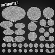 Gothic Tile Bases - Goonmaster | 28mm and 32mm | Wargaming | DnD | Tabletop Roleplaying