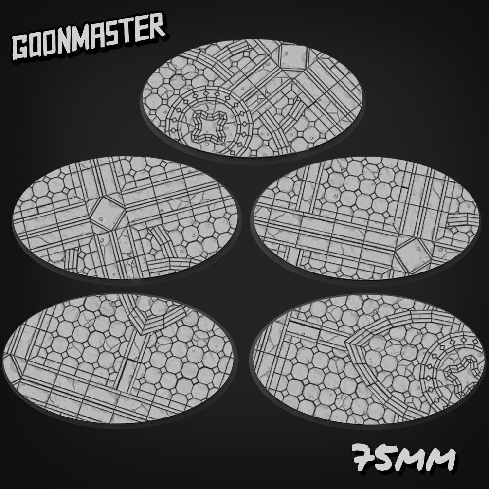 Gothic Tile Bases - Goonmaster | 28mm and 32mm | Wargaming | DnD | Tabletop Roleplaying