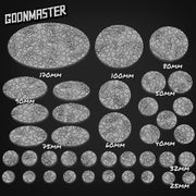 Dried Mud and Bone Bases - Goonmaster | 28mm and 32mm | Wargaming | DnD | Tabletop Roleplaying