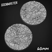Dried Mud and Bone Bases - Goonmaster | 28mm and 32mm | Wargaming | DnD | Tabletop Roleplaying