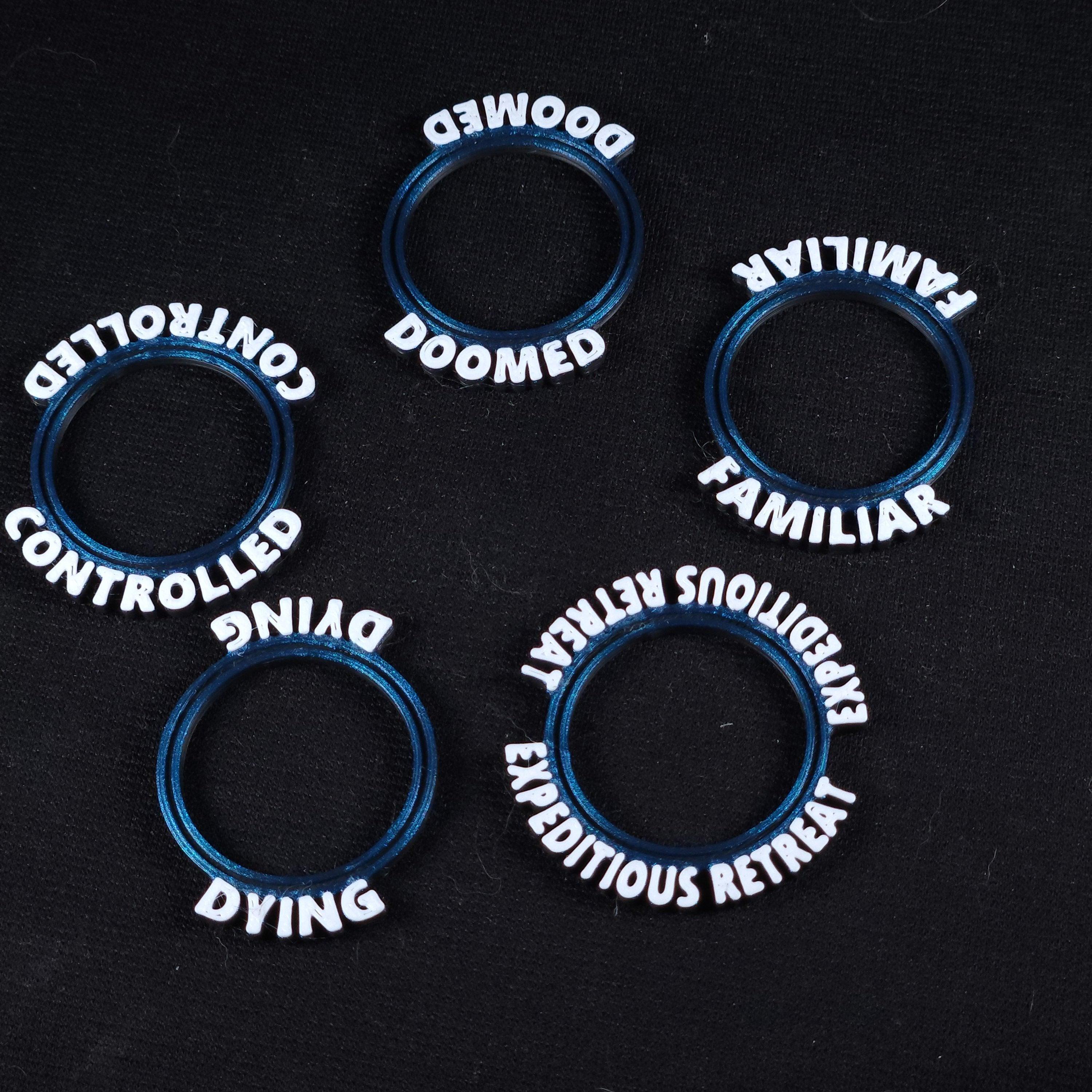 Base Status Rings - Epic Miniatures | 32mm Scale | 150+ Conditions!