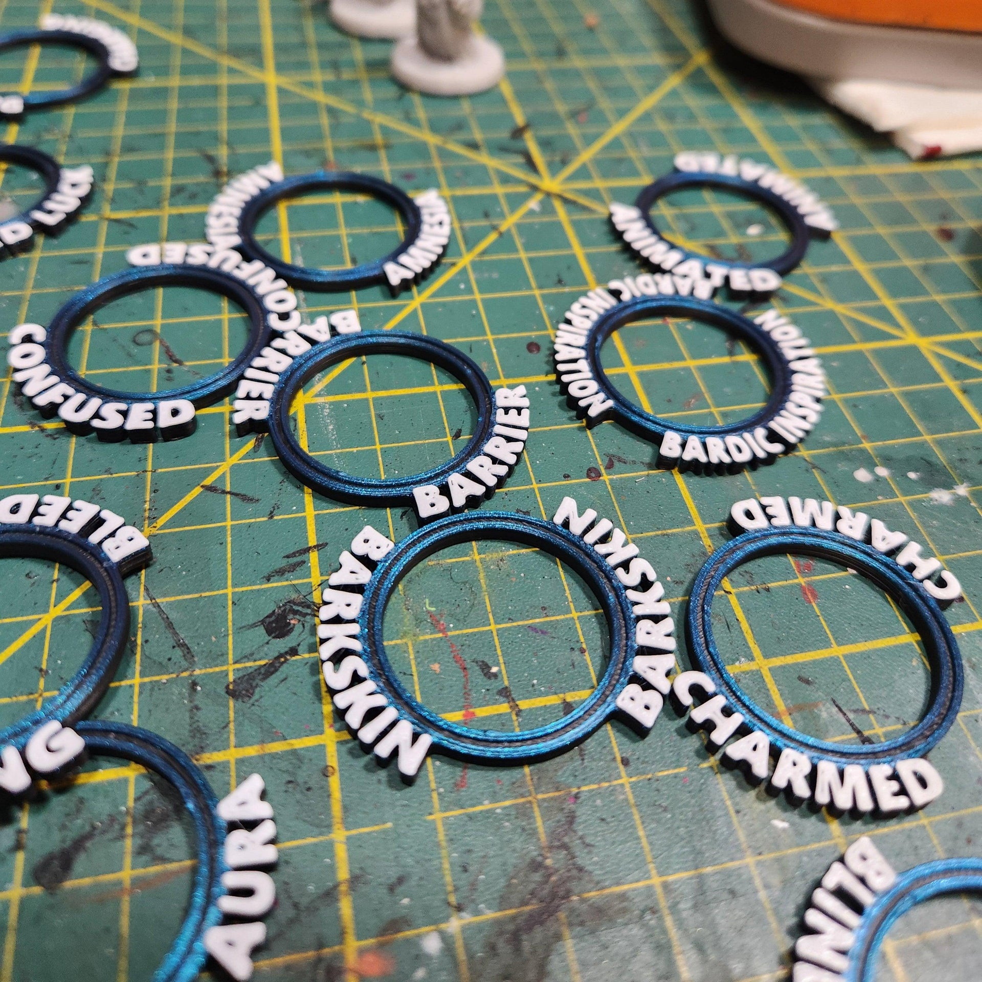 Base Status Rings - Epic Miniatures | 32mm Scale | 150+ Conditions! | 28mm and 32mm | Wargaming | DnD | Tabletop Roleplaying