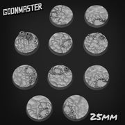 Crystal Cave Bases - Goonmaster | 25mm, 32mm, 40mm, 60, 75mm, and more for roleplaying and wargaming! Ready for Magnetizing!