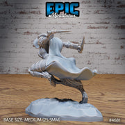 Werewolf Armored Female - Epic Miniatures | Beast Hunt | 28mm | 32mm | Fighter | Rogue