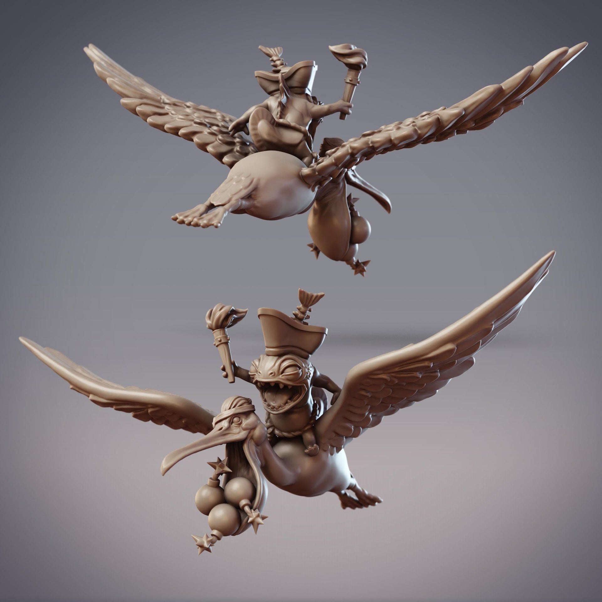 Sommos Pyraja Pirate Zulrida, Fishfolk BanBomberdits - CobraMode | Miniature | Wargaming | Roleplaying Games | 32mm | 54mm | Pelican