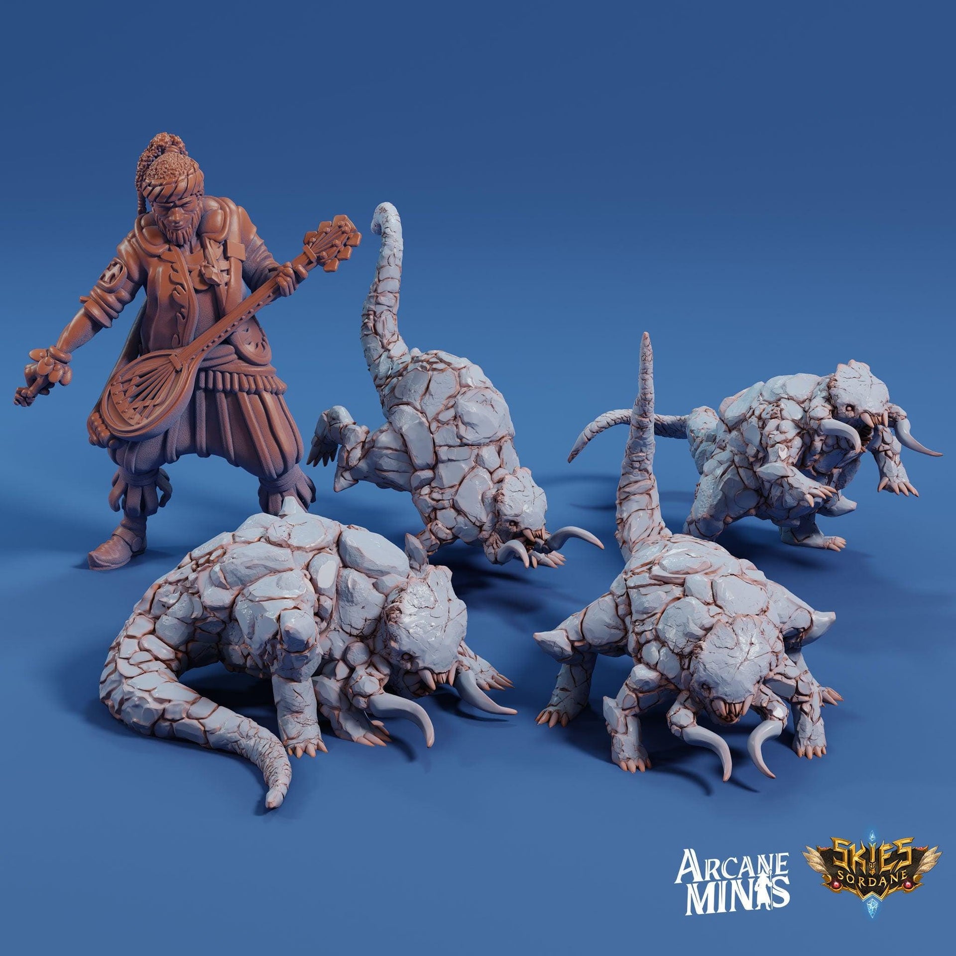 Ore eater, Rock Bug - Arcane Minis | 32mm | The Awakening | Alien | Demon