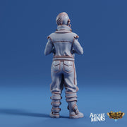 Half Orc Tavern Owner - Arcane Minis | 32mm | Barkeep | Bartender | Keg