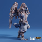 Avensari Pirate Ranger, Birdfolk Rogue - Arcane Minis | 32mm | Gunslinger | archer | Gunman