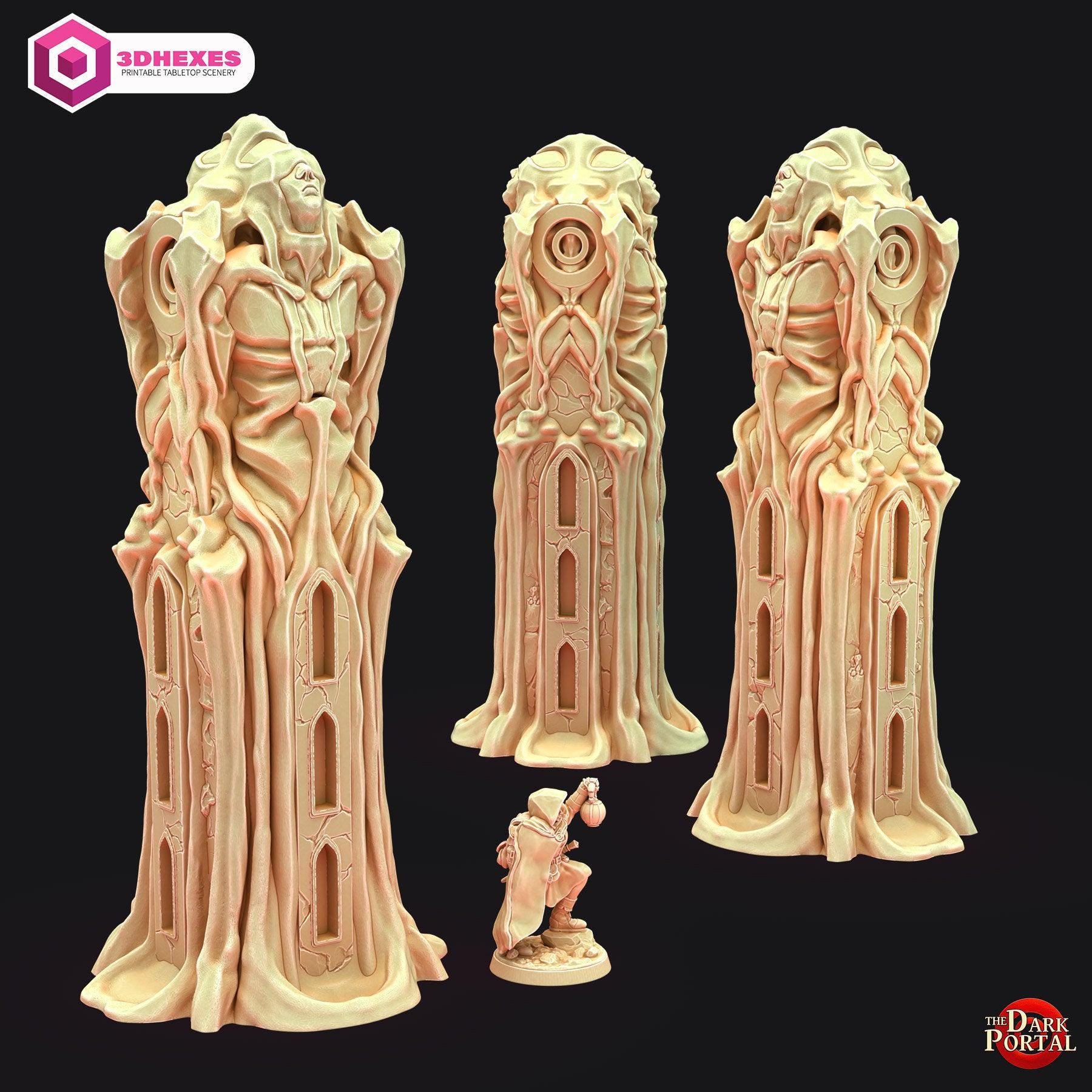 Dark Monolith - Echoes of the Dark Portal by 3dHexes | Ancient Ruins Terrain for Roleplaying and Gaming | Artifact | Ancient