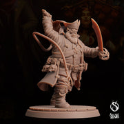 Ogre Fighter - Arcane Minis | 32mm | The Queens Deceit | Pirate | Captain | Swashbuckler