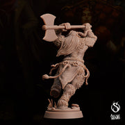 Tauriontaur Barbarian, Minotaur Warrior - Arcane Minis | 32mm | The Queens Deceit | Champion