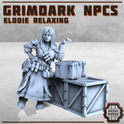 Grimdark NPCs - Print Minis | Sci Fi | 28mm Heroic | Bar | Arm Wrestling | Bench