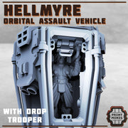 Hellmyre Orbital Assault Vehicle, Drop Pod - Print Minis | Sci Fi | Shock Troop