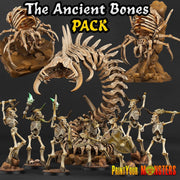 Minotaur Skeletons - Print Your Monsters | 32mm | Ancient Bones | Undead