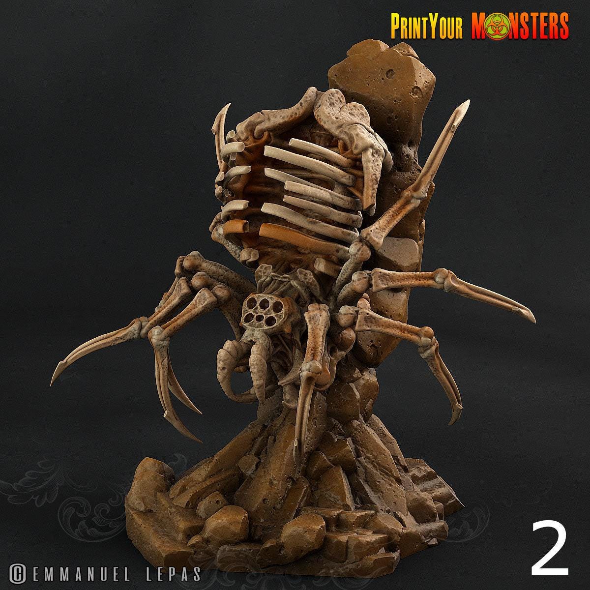 Bone Spiders - Print Your Monsters | 32mm | Ancient Bones | Skeleton | Undead