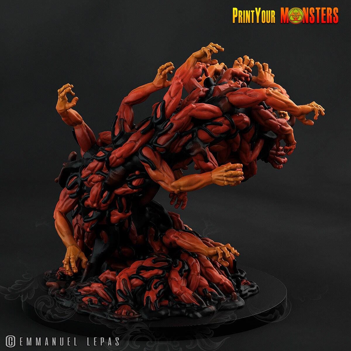 Gortha-Shadow Worm, Hand Elemental - Print Your Monsters | 32mm | The Abyssal Hand Horrors