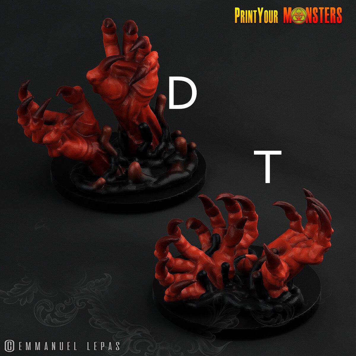Demon Claws - Print Your Monsters | 32mm | The Abyssal Hand Horrors