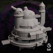 Polaris Class Science Vessel - Arcane Minis | 32mm | Airship | Research Station | Playable Interior | Laboratory