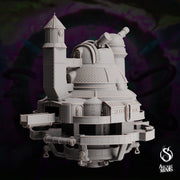 Polaris Class Science Vessel - Arcane Minis | 32mm | Airship | Research Station | Playable Interior | Laboratory