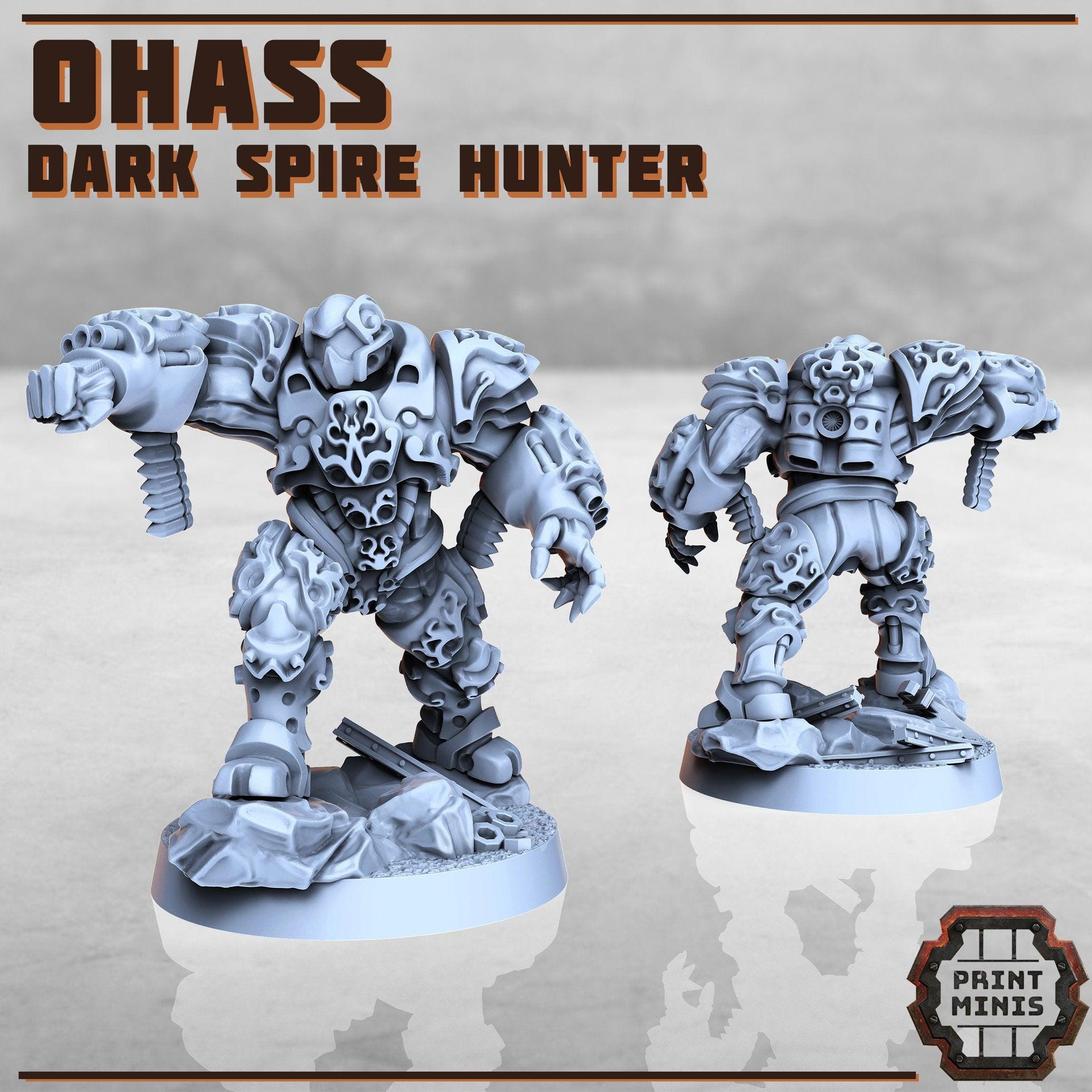 Dark Spire Hunters, Psychic Assassings - Print Minis | Sci Fi | Light Infantry | Imperial | 28mm Heroic | Mutant | Genetically engineered