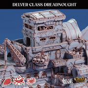 Delver Dreadnought - Arcane Minis | 32mm | Airship | Massive! | Playable Interior