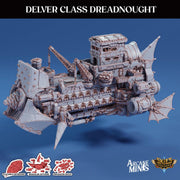 Delver Dreadnought - Arcane Minis | 32mm | Airship | Massive! | Playable Interior